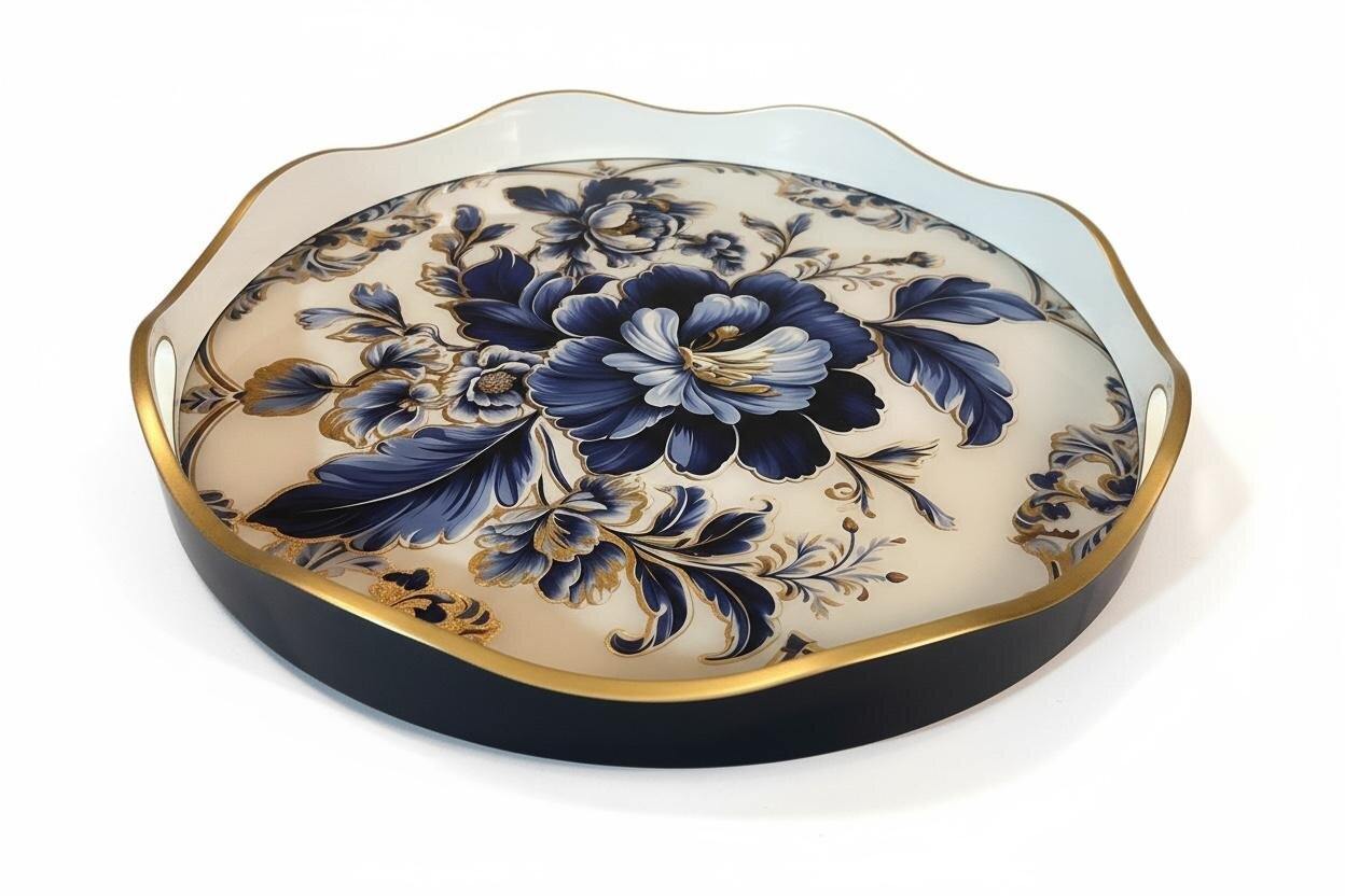 Yuvarlak Modern Tepsi 40*5 cm