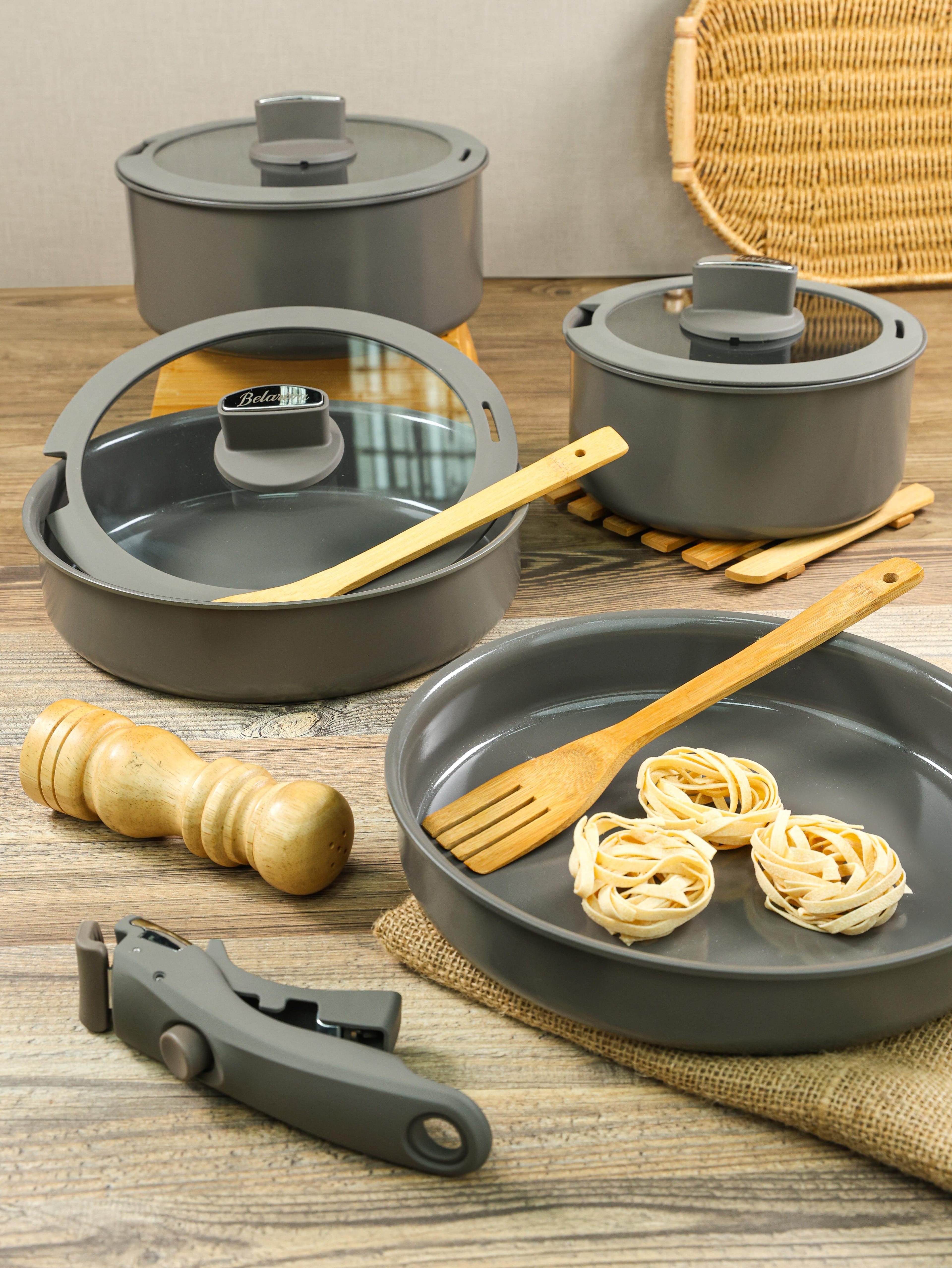 Belariva Easy Cook Gri 8 Parça Tencere Seti