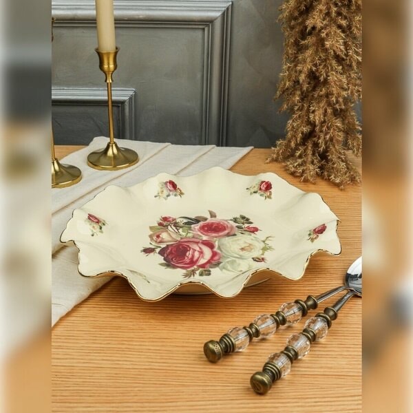 ROSE YUVARLAK SUNUM TABAK 31 CM
