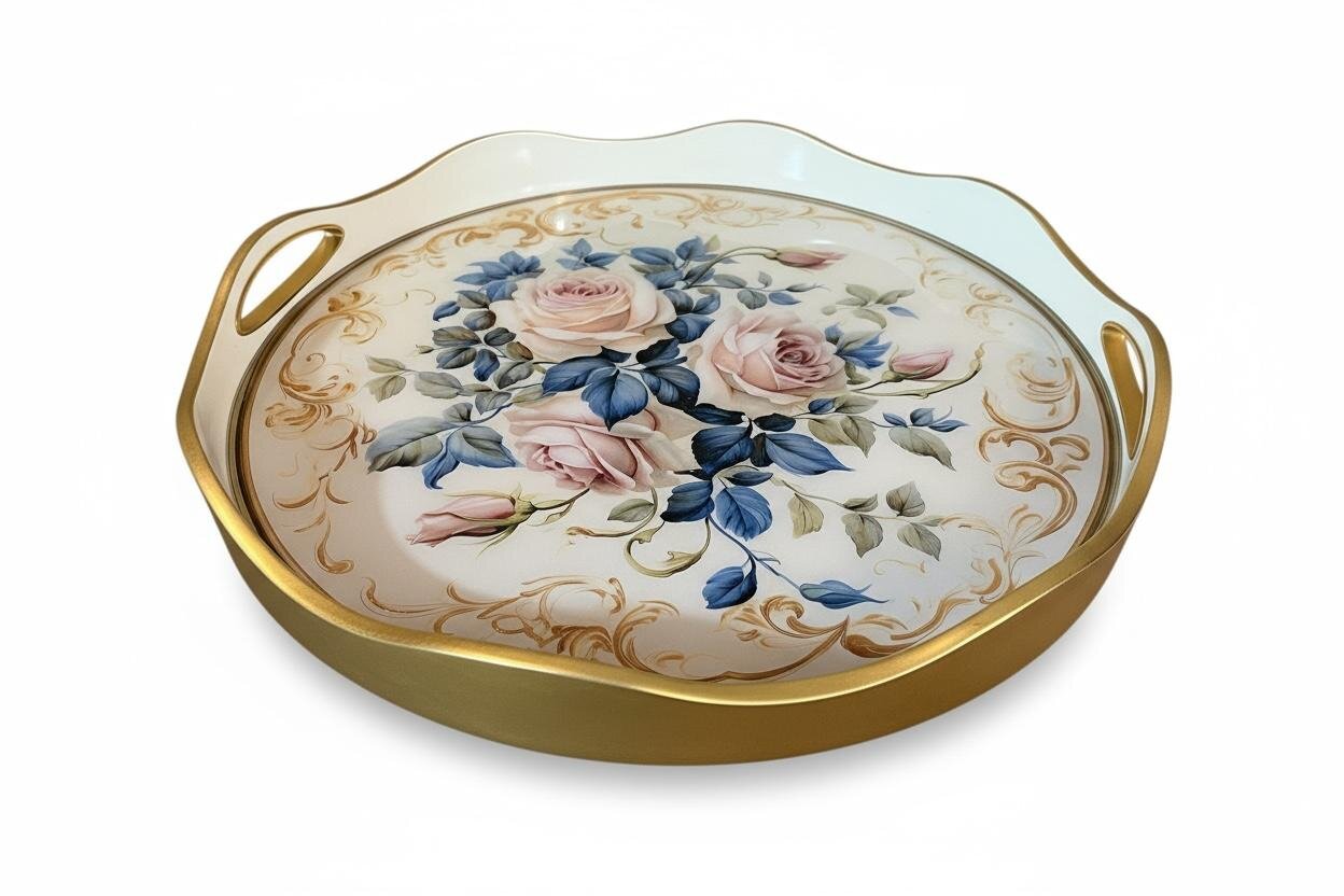 Yuvarlak Modern Tepsi 40*5 cm