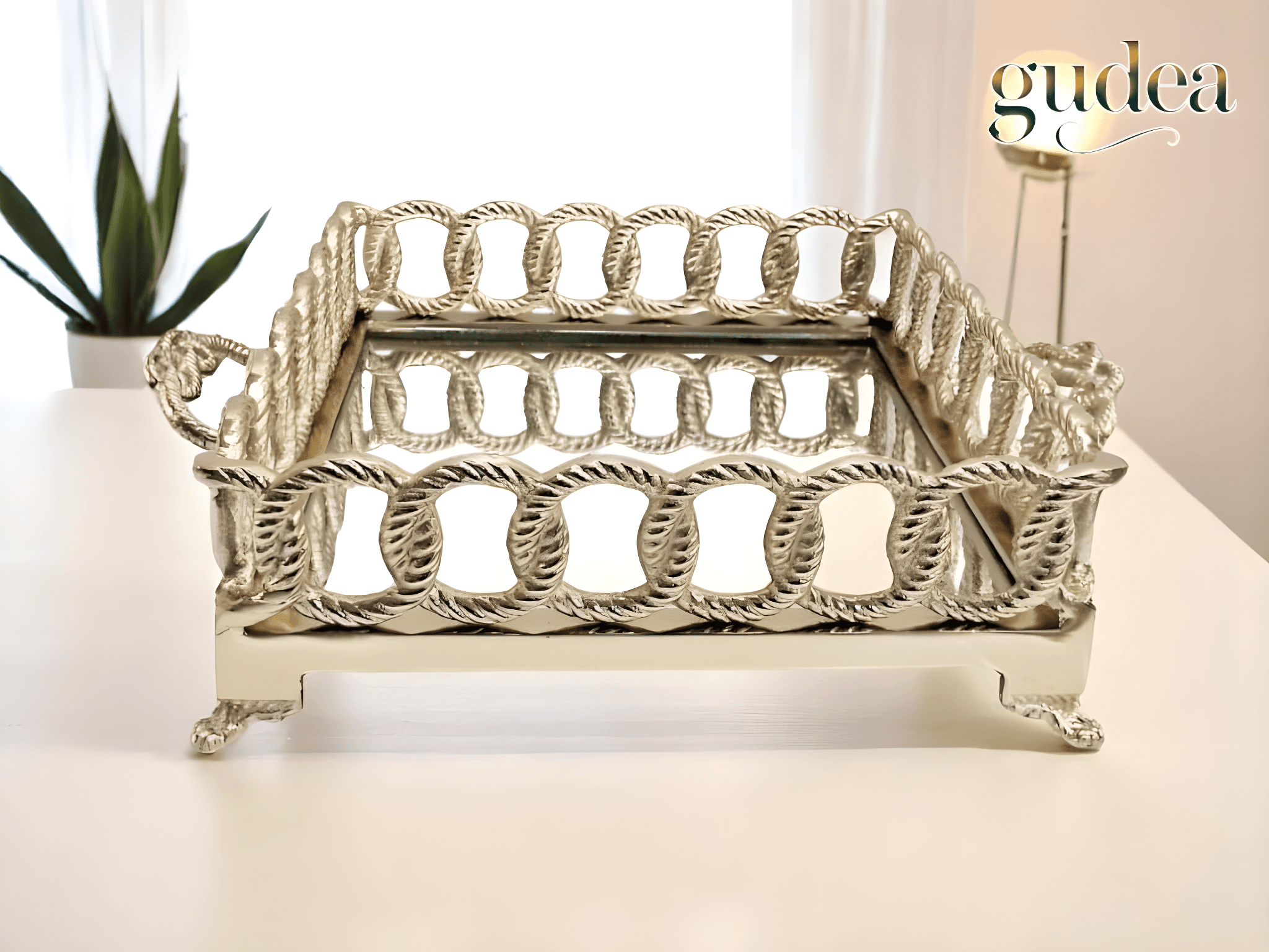 Pirinç Tepsi Gold 56*38*25cm