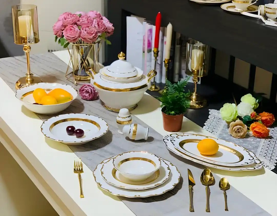 Kensington 61 Parça 12 Kişilik Yemek Takımı