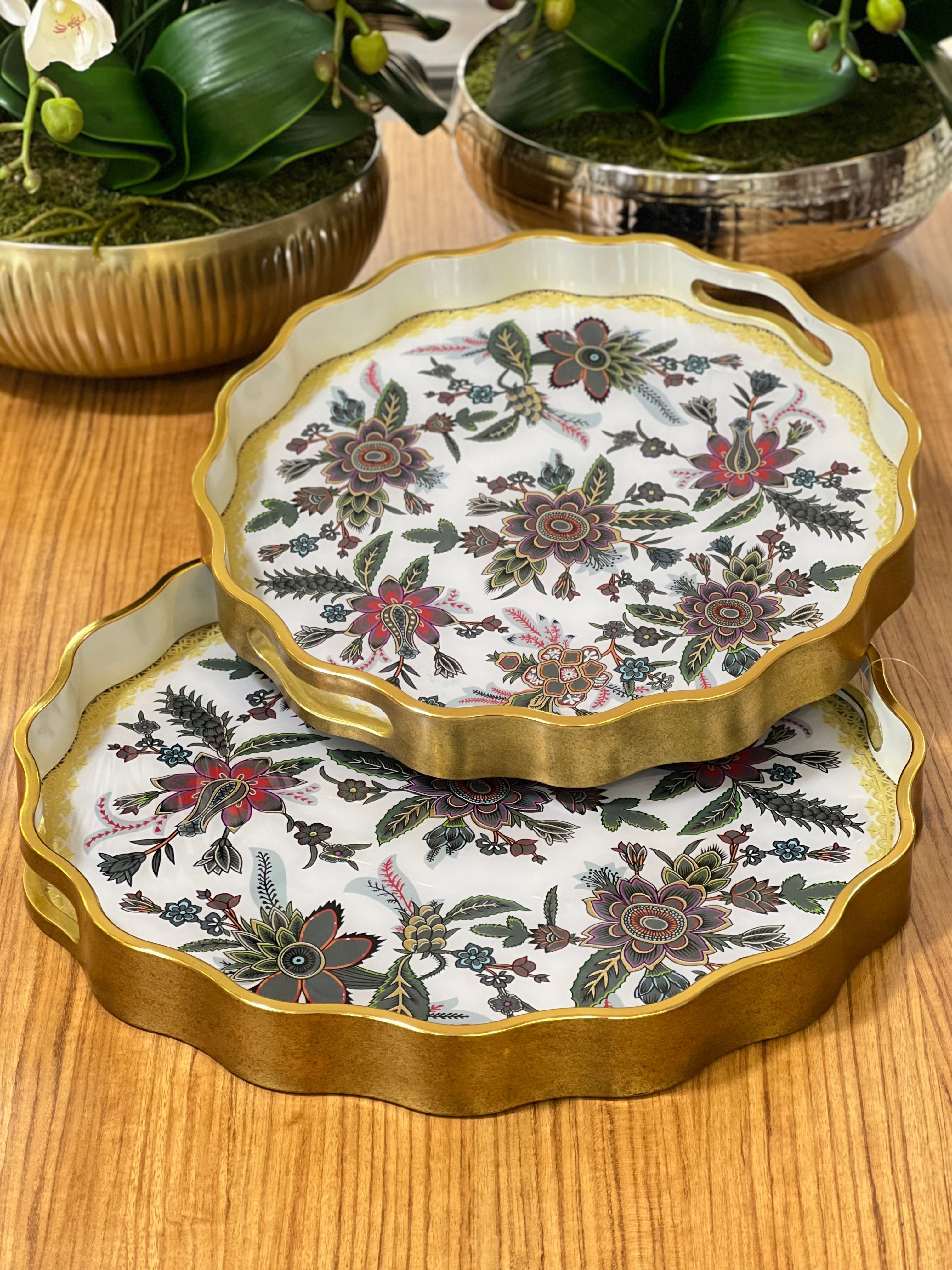 2'li Yuvarlak Tepsi 39*4 - 34*4 cm