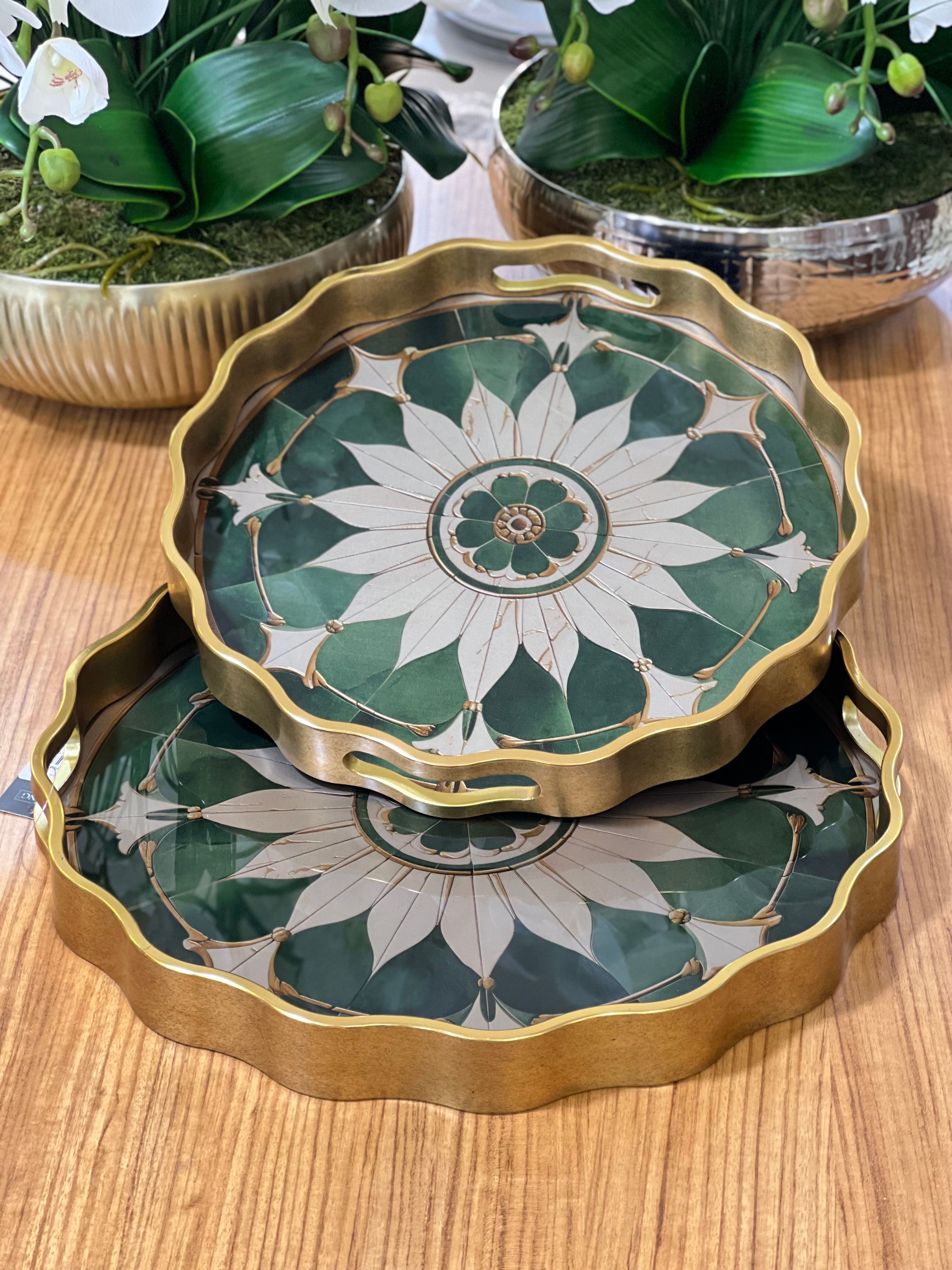 2'li Yuvarlak Tepsi 39*4 - 34*4 cm
