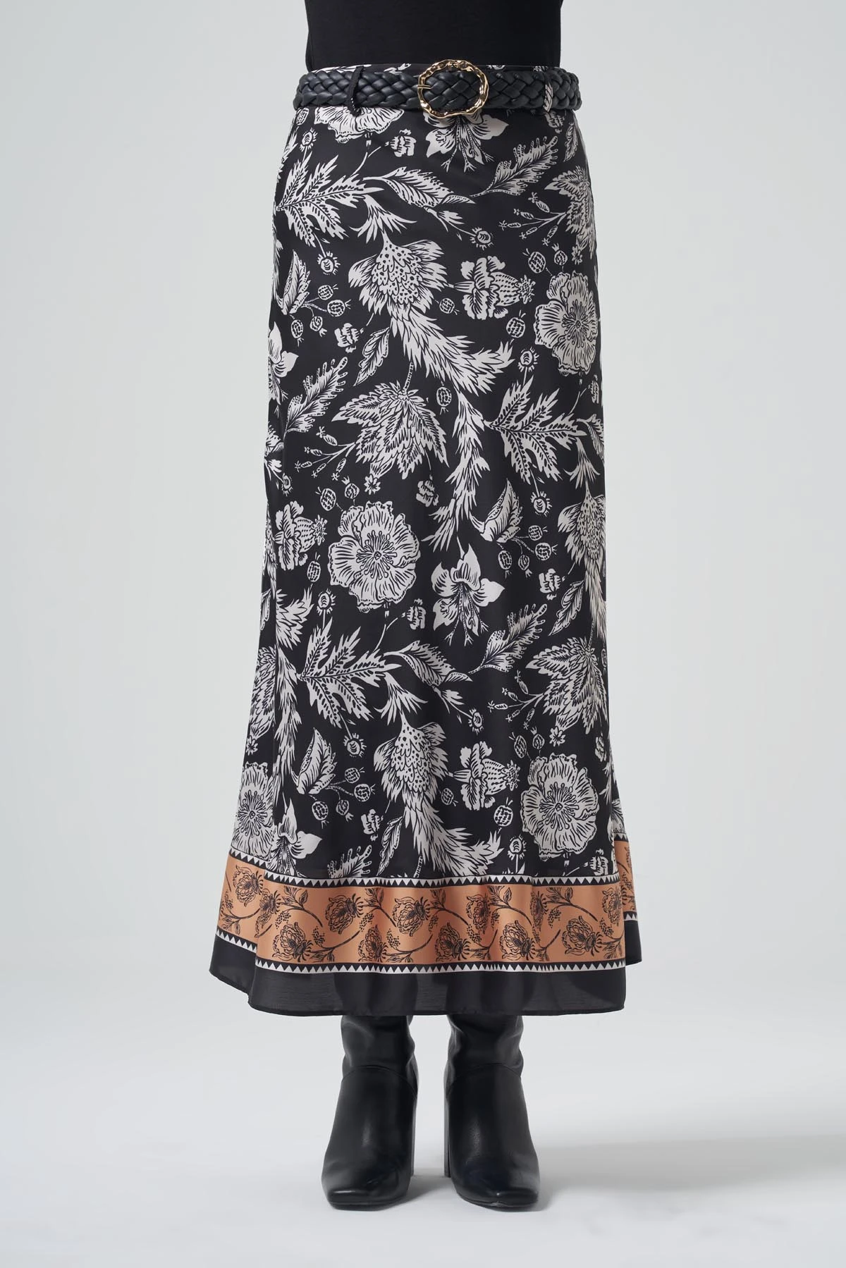 DESENLİ MAXİ BOY SATEN ETEK 