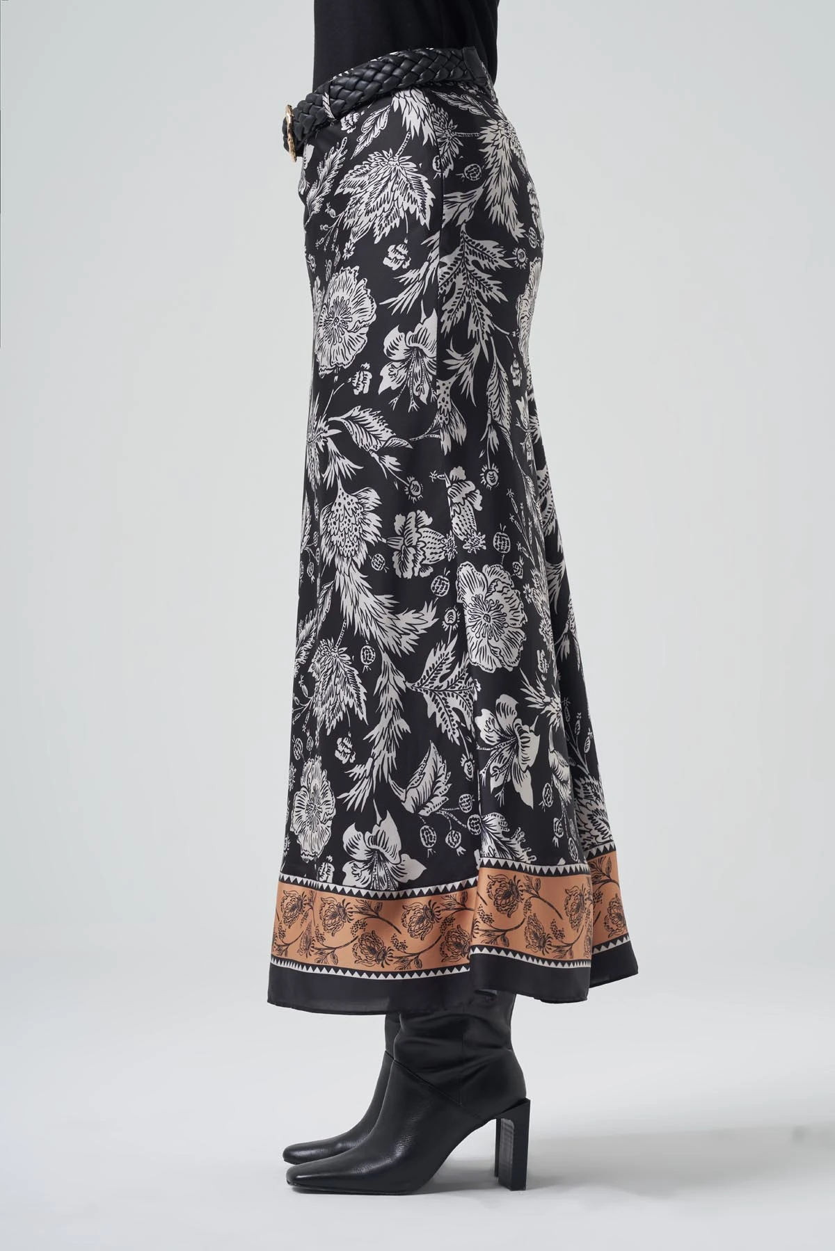 DESENLİ MAXİ BOY SATEN ETEK 