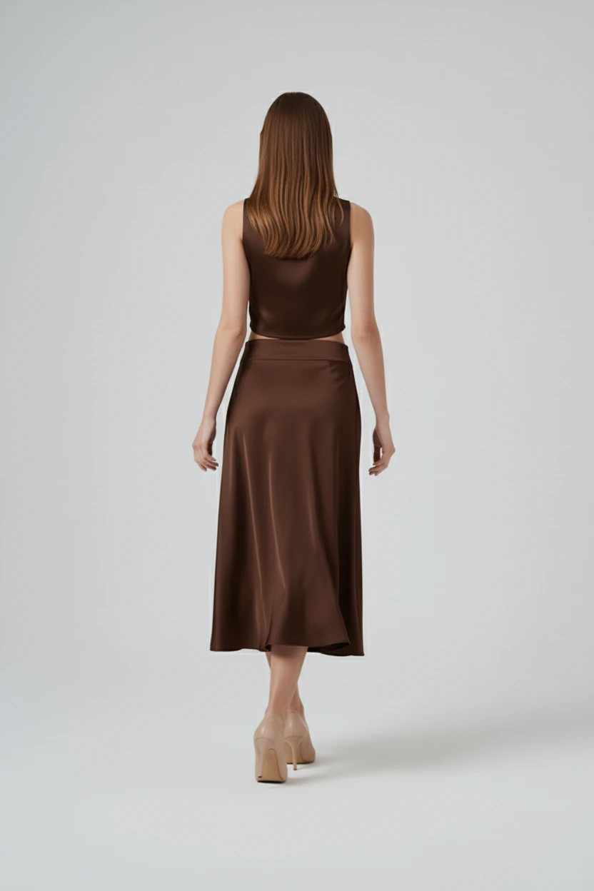 MAXİ BOY SATEN ETEK 