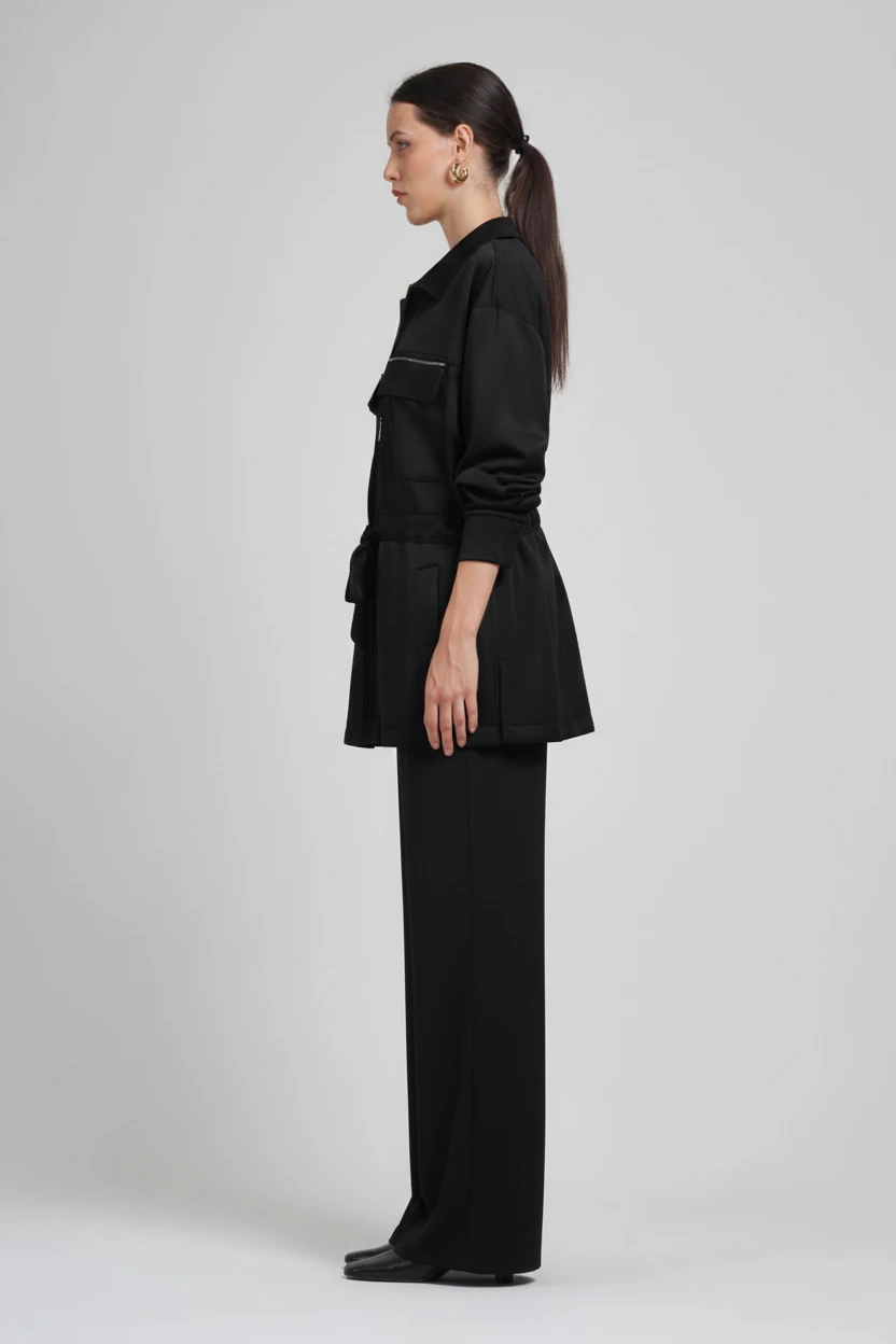 CEP VE BAĞCIK DETAYLI MODAL CEKET 