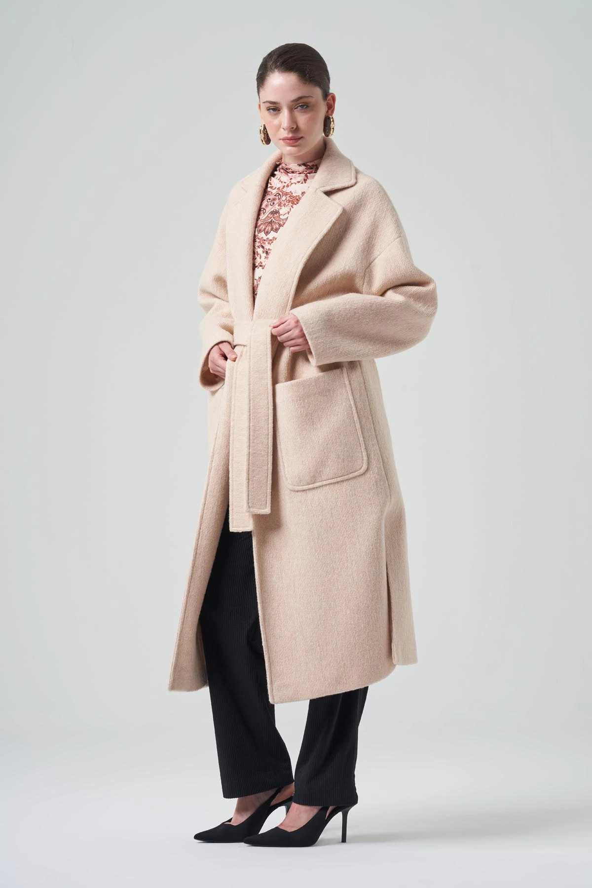 CEP DETAYLI CASUAL KABAN