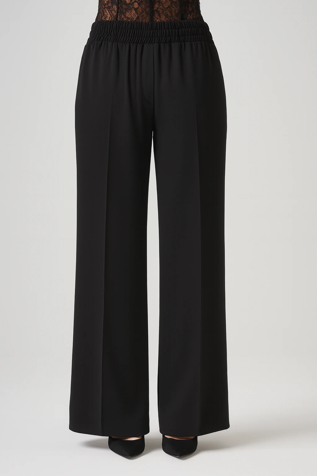 RAHAT KESİM BELİ LASTİKLİ KLASİK PANTOLON 