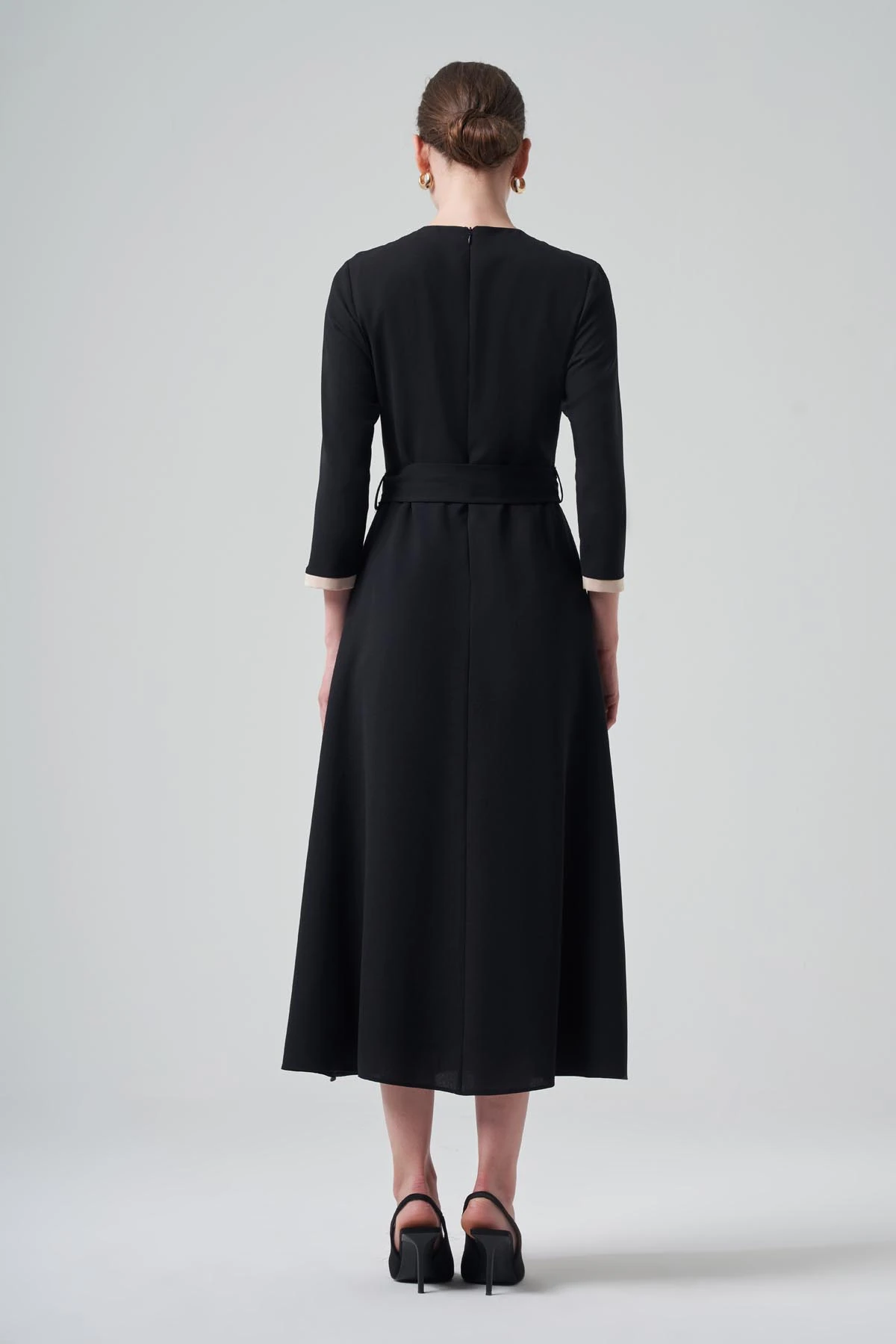 Si Design Biye Cep Detaylı Maxi Boy Elbise 