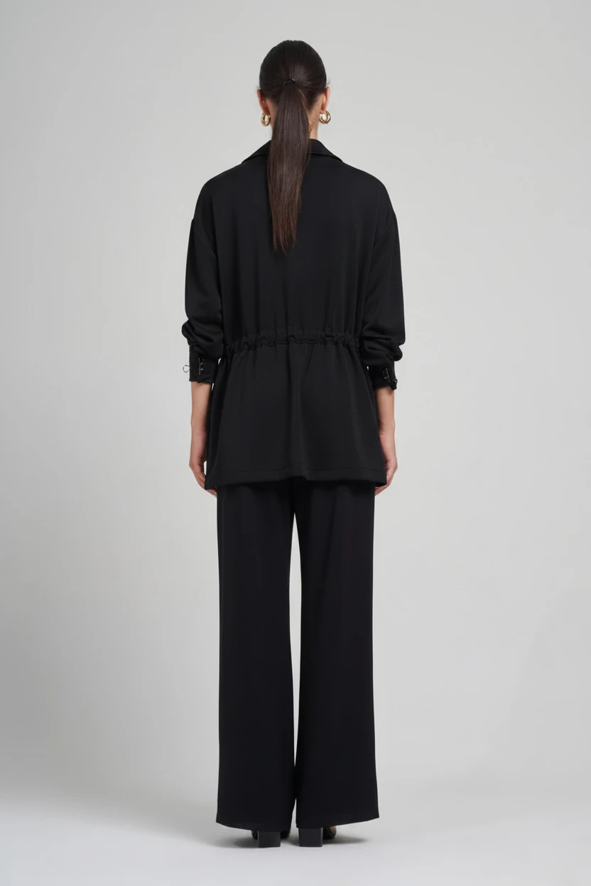 CEP VE BAĞCIK DETAYLI MODAL CEKET 