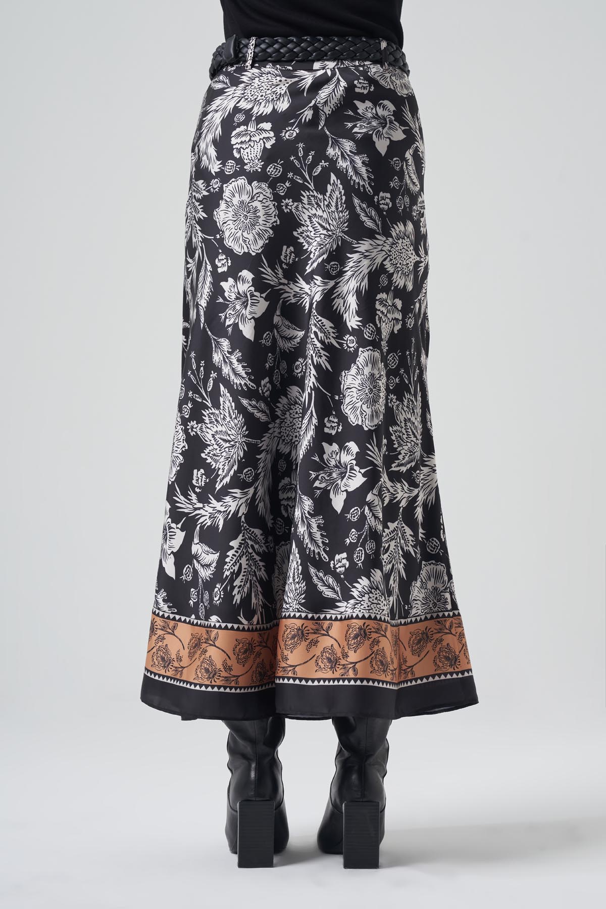 DESENLİ MAXİ BOY SATEN ETEK 