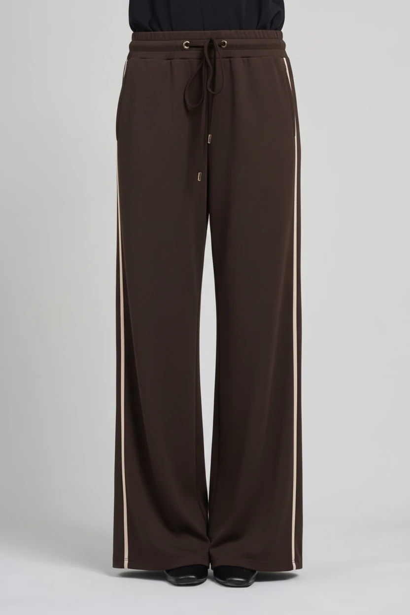 My 8 Design Şerit Detaylı Modal Kumaş Pantolon 