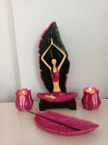 Yoga Kız Biblo ve Meditasyon Temalı 3’lü Set