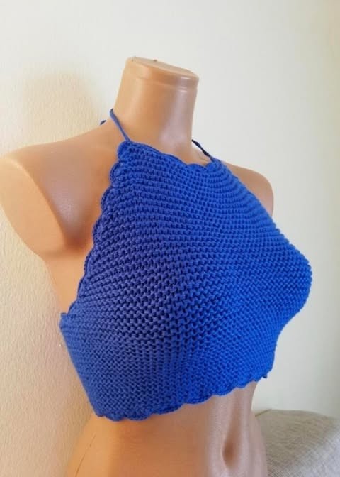 El Örgüsü Crop Büstiyer 