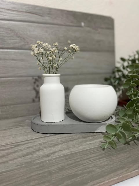 Taş Tozu Dekoratif Obje 3 Parça 