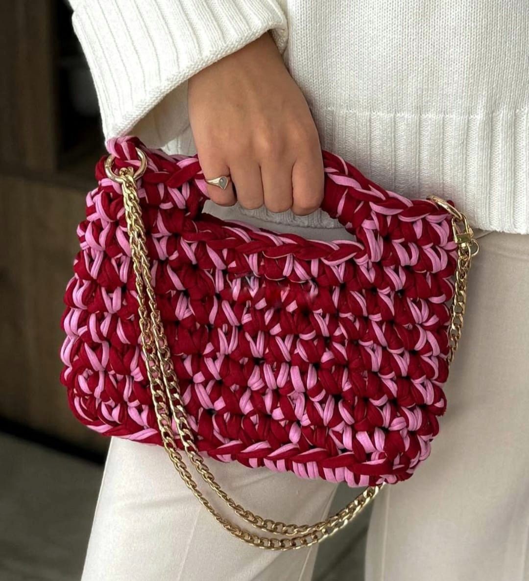 Pinterest Çanta Koyu Pembe 