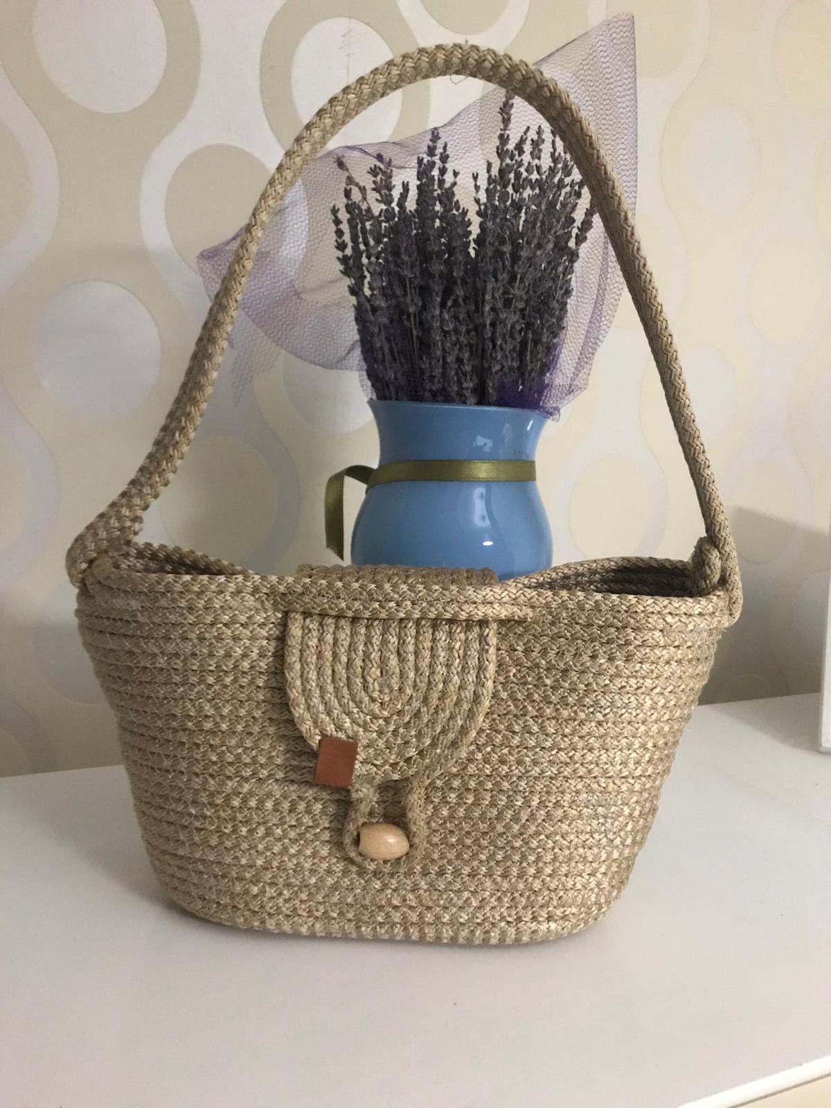 El Yapımı Hasır Çanta 