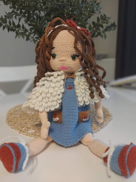 El Örgü 40 cm Amigurumi Bebek 