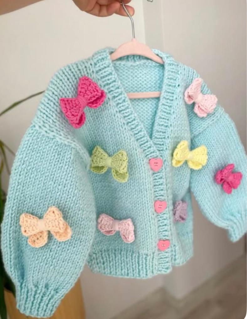 0-3 Yaş Fiyonk Örgü Hırka 