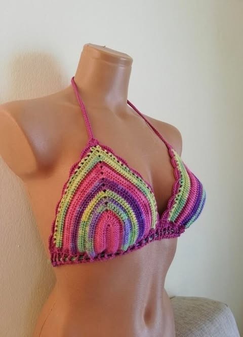 Örgü Bikini Üstü 
