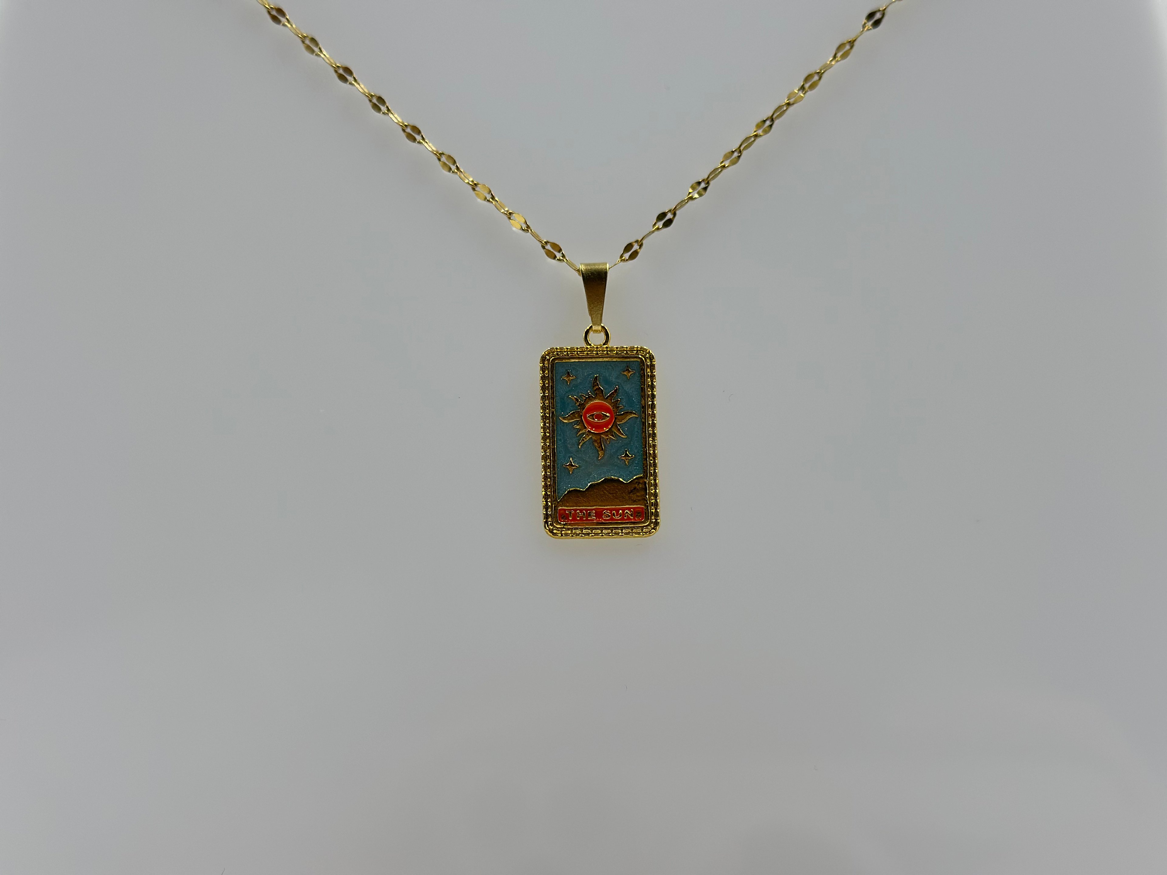 14K | The Sun Tarot Kolye 