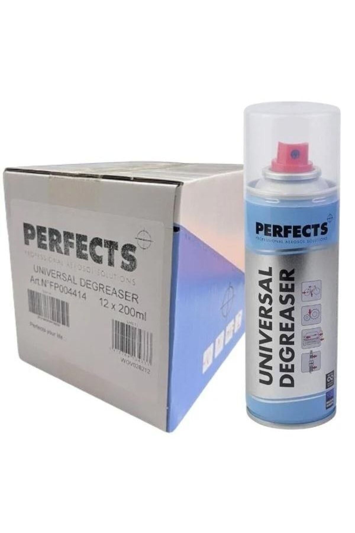 Perfects Yağsız Sprey Perfects Universal Degreaser - Yağsız Temizleme Sprey ( 1 Kutu - 12 Adet )