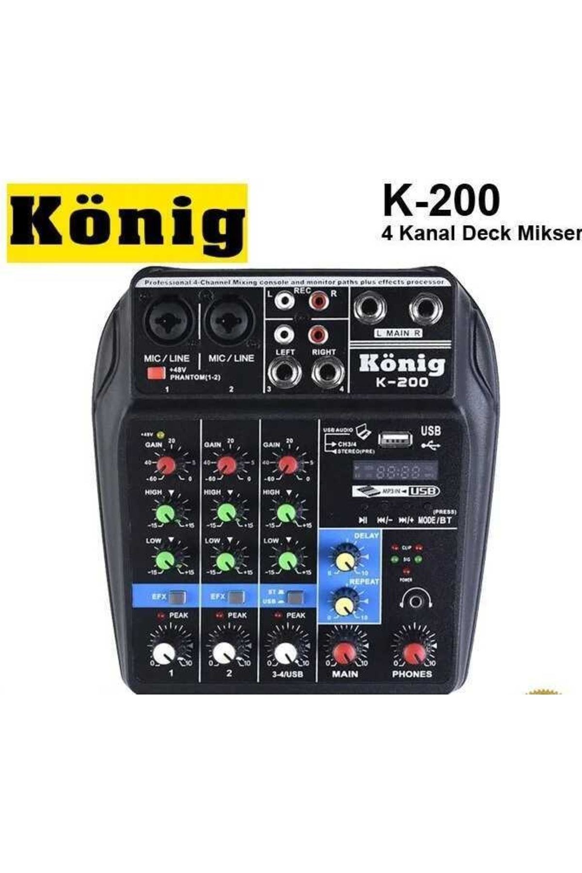 K-400 Usb 4 Kanal Dec Mikser