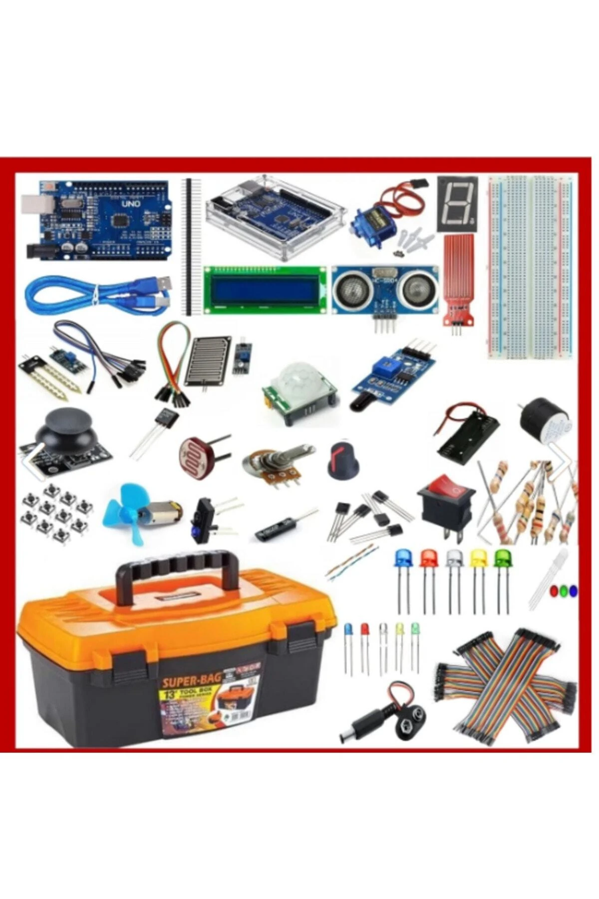 Arduino Uno R3 (ch340g) Başlangıç Ve Kodlama Eğitim Seti