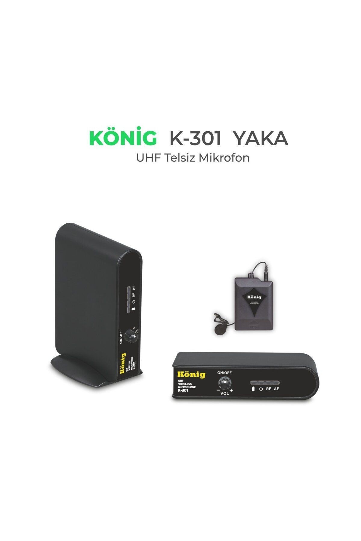 K–301 BİR YAKA UHF MİKROFON