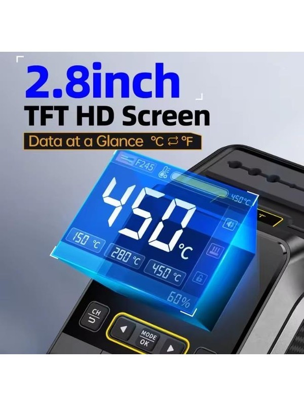 FNIRSI DWS 200-F245 Çok Güçlü Hassas Lehimleme Havya İstasyonu ESD 200W