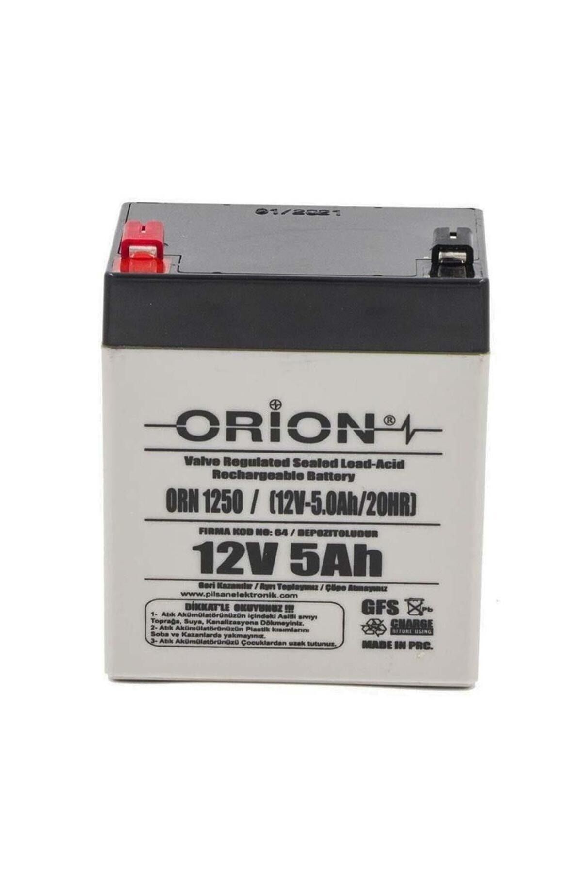 Orion 12 Volt 5 Amper Akü - 12V 5AH Bakımsız Kuru Akü