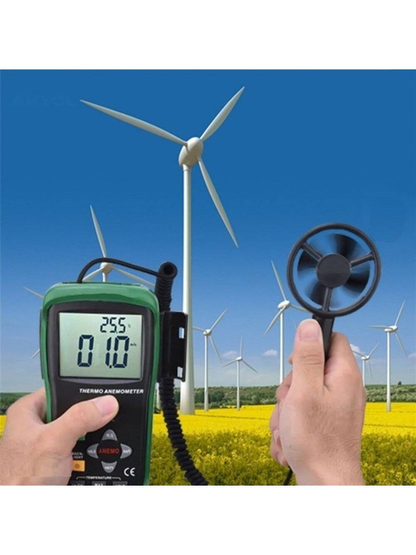 CEM DT-618 Rüzgar Hızı ve Sıcaklık Ölçer Anemometre