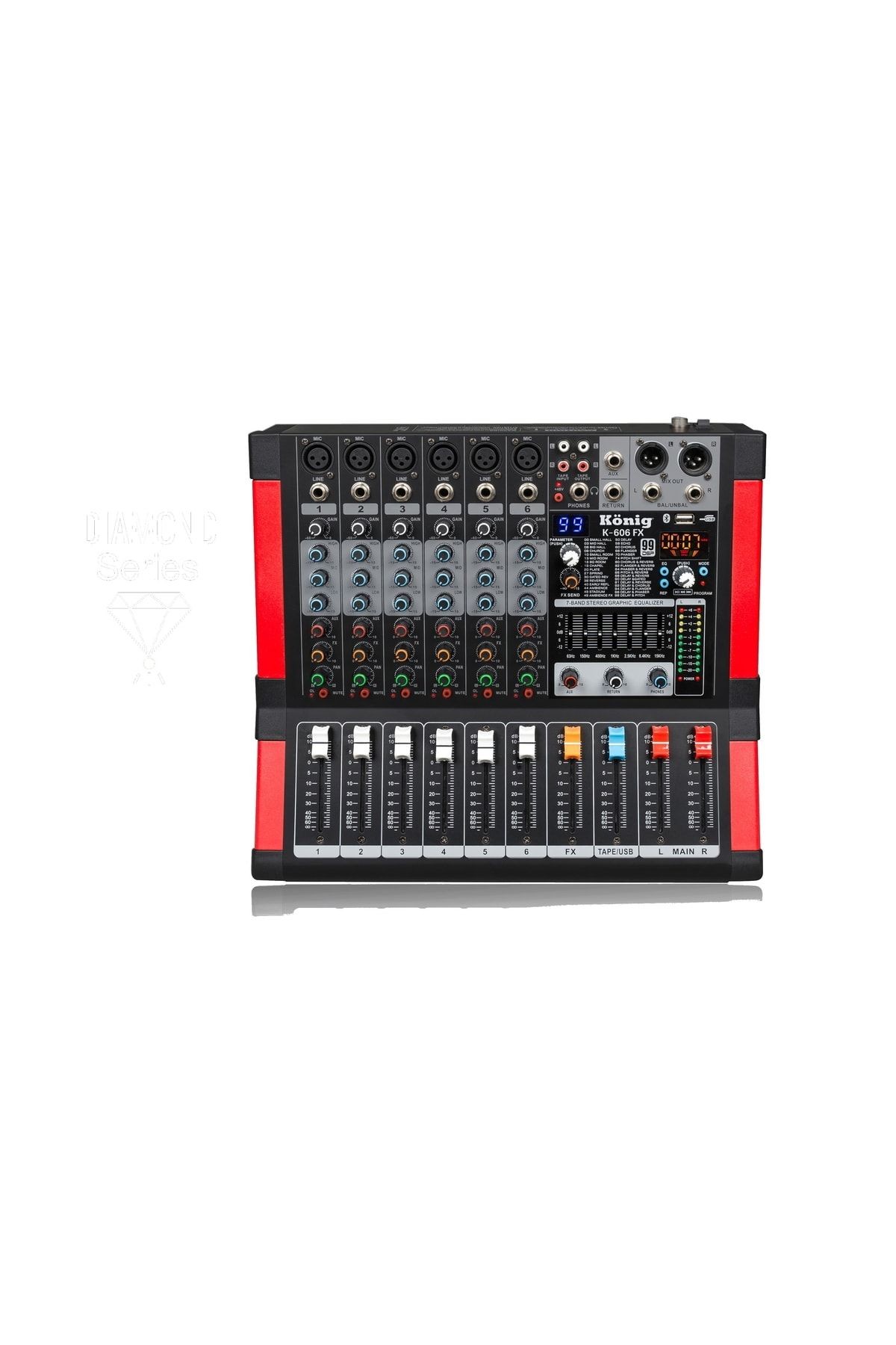 K-606 Fx 6 Kanal Mixer Diamond Serisi