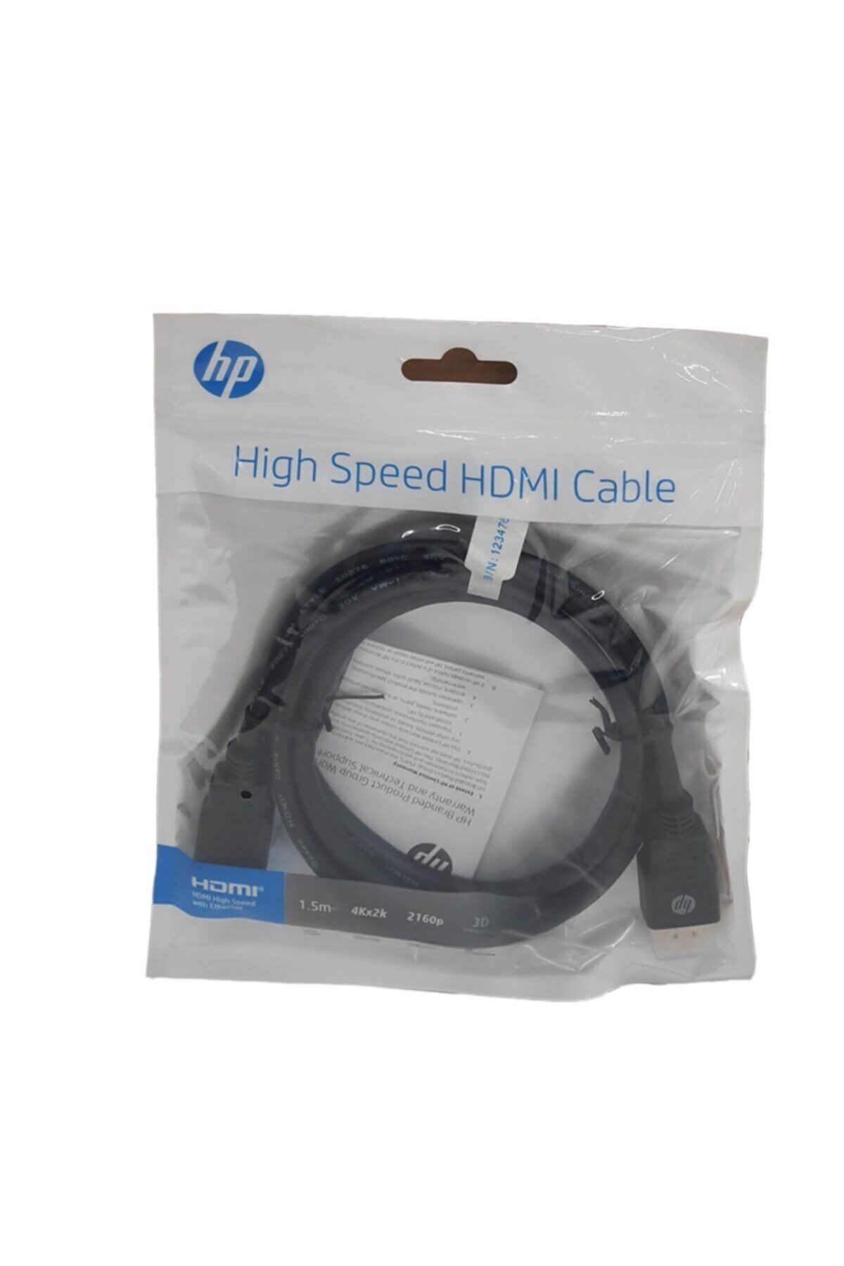 HP High Speed HDMI to HDMI Kablo High Speed 1.5 Metre
