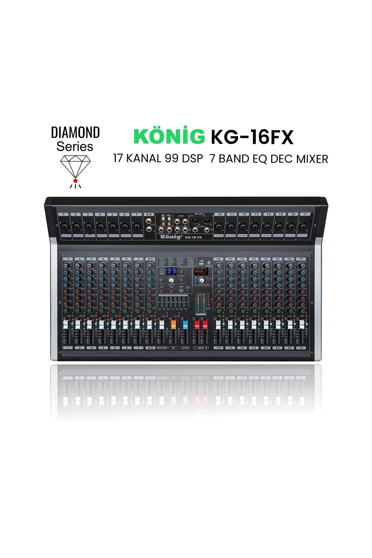 Kg-16 Fx 16 Kanal Dec Mixer (dıamond