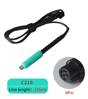 JBC Uyumlu T210 Yedek Kalem C210 Uçlar İçin Uyumlu Jbc T210-A Soldering Iron Yedek Havya Kalemi T210 Jbc Uyumlu Tutamak 6 pinli