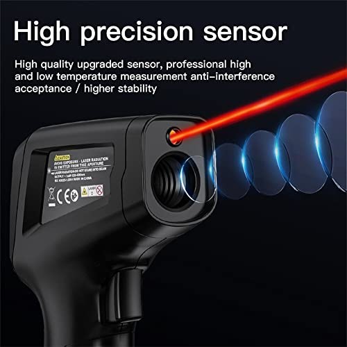 MESTEK -50~400°C El Temassız Dijital LCD Kızılötesi Termometre Endüstriyel IR Sıcaklık Test Cihazı Ayarlanabilir E ssivity IR03A