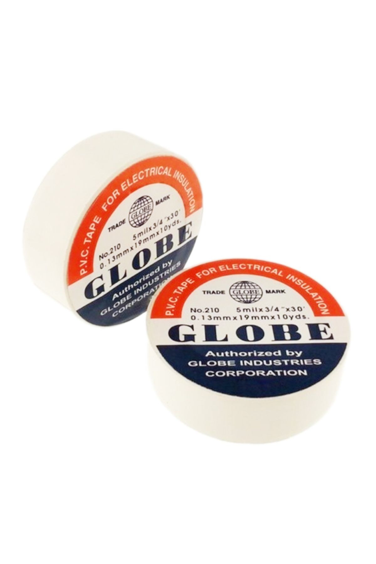 Globe 10'lu Beyaz İzole Bant 0.13mm X 19 Mm