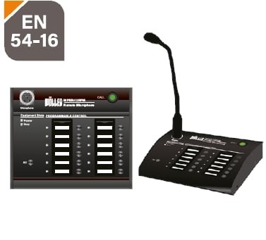 Wöller WPER-12RPM EN54 Acil Anons Mikrofon Ünitesi