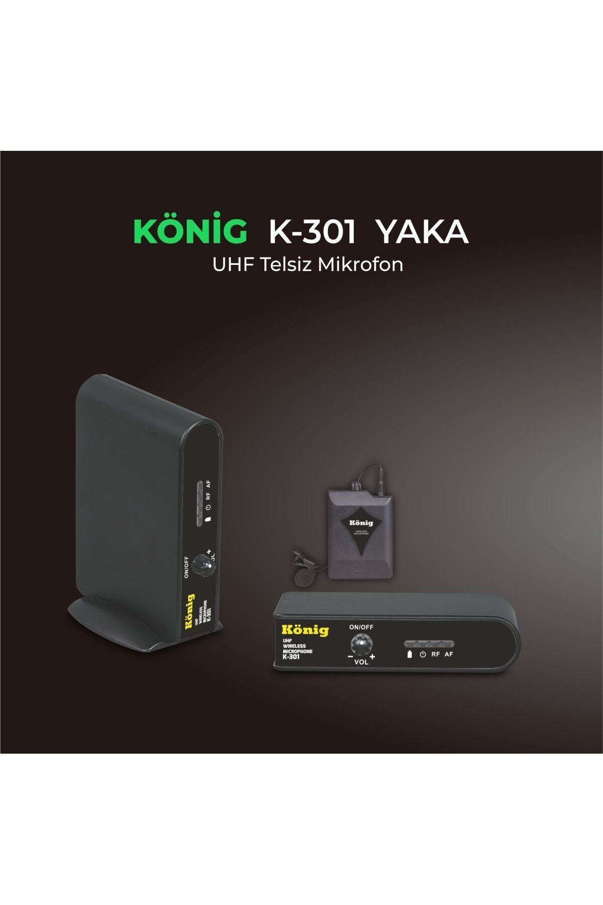 K–301 BİR YAKA UHF MİKROFON