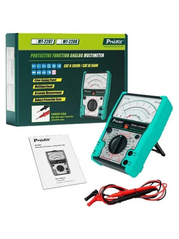 MT-2208 Korumalı Analog Multimetre Ölçü Aleti