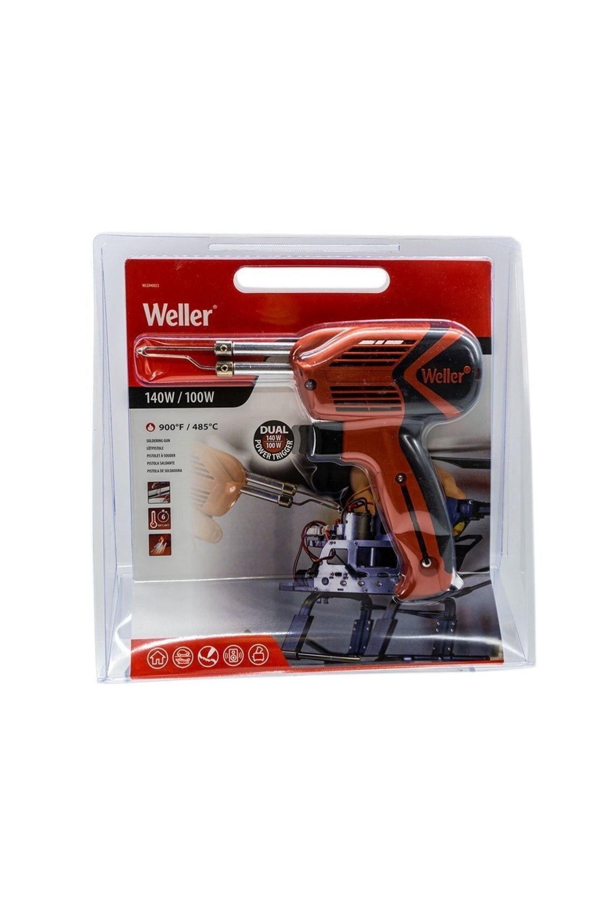 Weller Wlg940023g Çift Güçlü Lehim Tabancası Havya 140w/100w