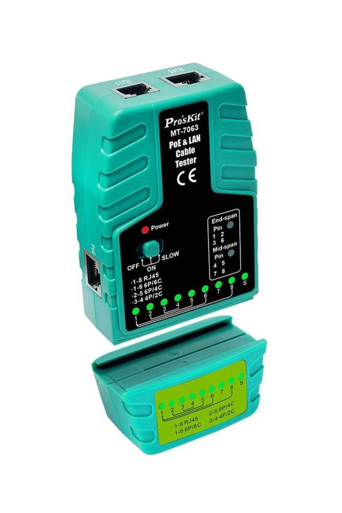 Proskit MT-7063 Poe ve Lan Kablo Test Cihazı