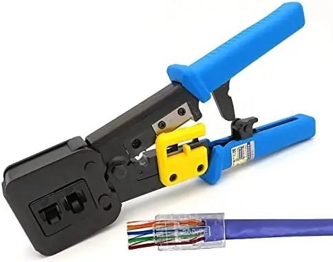 Forline Forline RJ45 / RJ11 / 8P8C / 6P4C Yeni Nesil İkili Pense CAT 6 Sıkma ...