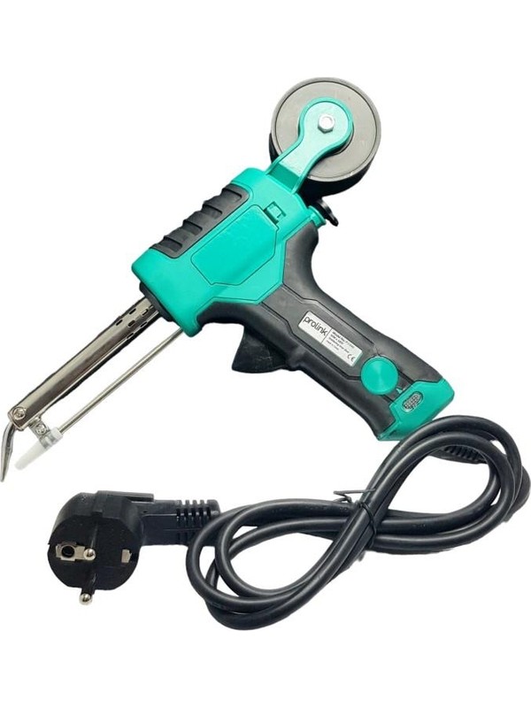 PJ-040 Lehim Makaralı 60 Watt Tabanca Havya Eğik Uçlu