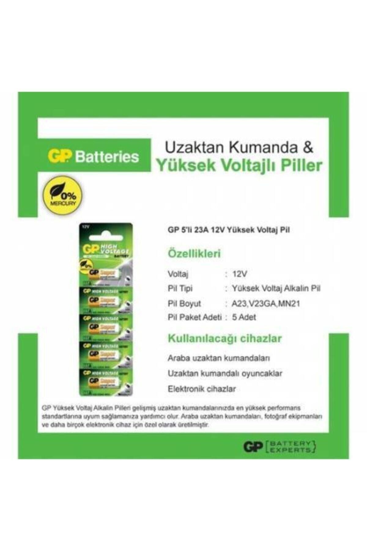 23A 12V Alkalin Spesifik 23a-c5 5 Li Paket