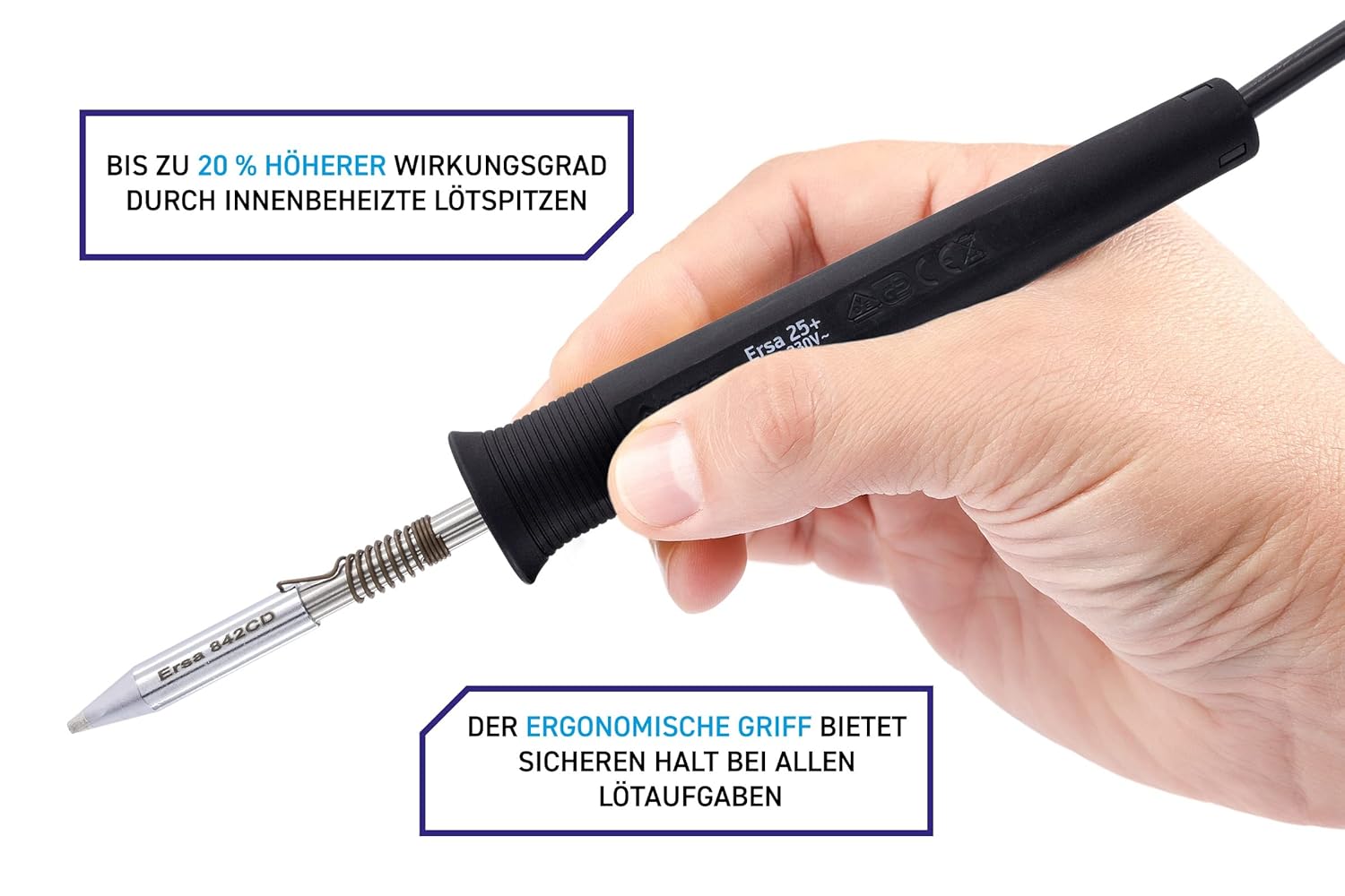 Ersa 0E025CD 25W Kalem Havya 25+ 25 Watt ( Özel Seri Alman Malı Kalem Havya ) - Germany