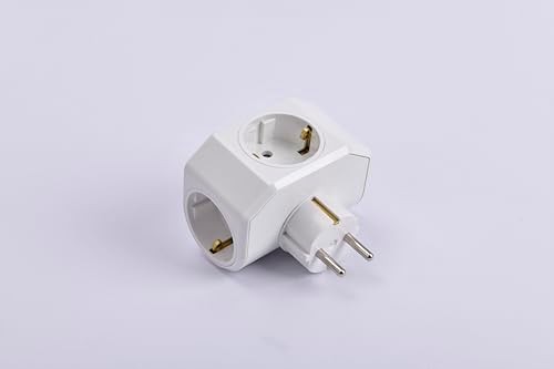 Viko Yonca Plus Beyaz Üçlü Topraklı Priz Çarpma Karşıtı Çocuk Koruma Grup Priz